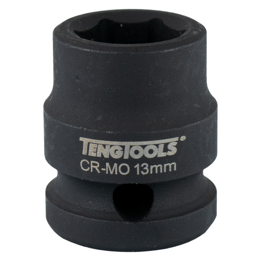 Teng 1/2in Dr. Stubby Impact Socket 13mm DIN