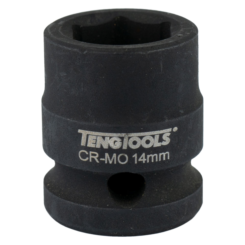Teng 1/2in Dr. Stubby Impact Socket 14mm DIN