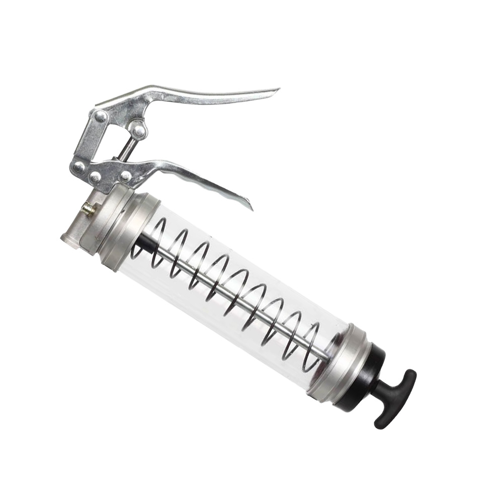 Groz Clear Pistol Grip Grease Gun 14oz/400gm